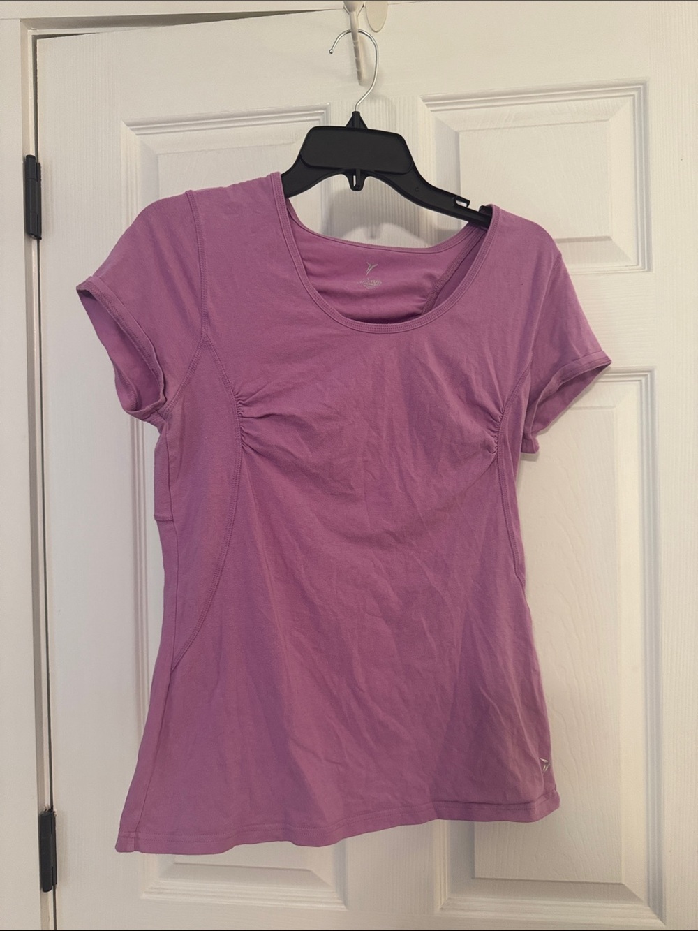 Old Navy Women's Lavender Cottonblend Short Sleeve Scoop Neck Active Tee